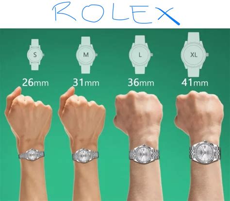 rolex sizes on woman's wrist|rolex bracelet size chart.